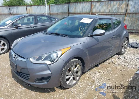 2016 Hyundai Veloster из США, поврежденный, VIN KMHTC6AD7GU284704